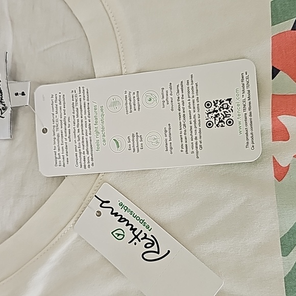 Women's Printed Extended Cap Sleeve - Picture 4 of 8